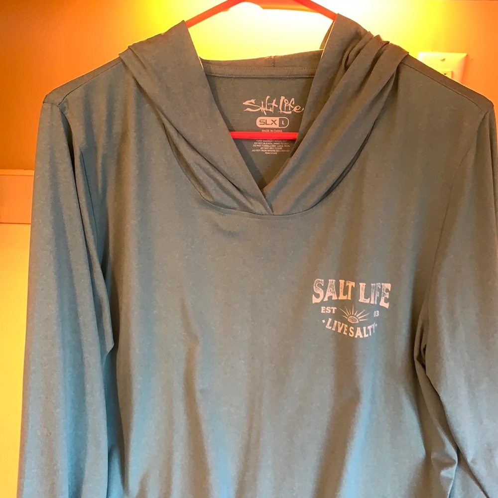Salt Life Teal Hoodie with Logo